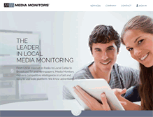 Tablet Screenshot of mediamonitors.com